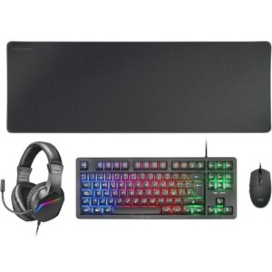 Pack Gaming Mars Gaming MCP-RGB3/ Teclado RGB + Ratón Óptico + Alfombrilla XXL + Auriculares 8435693103349 MCPRGB3ES TAC-PACK MCP-RGB3 BK