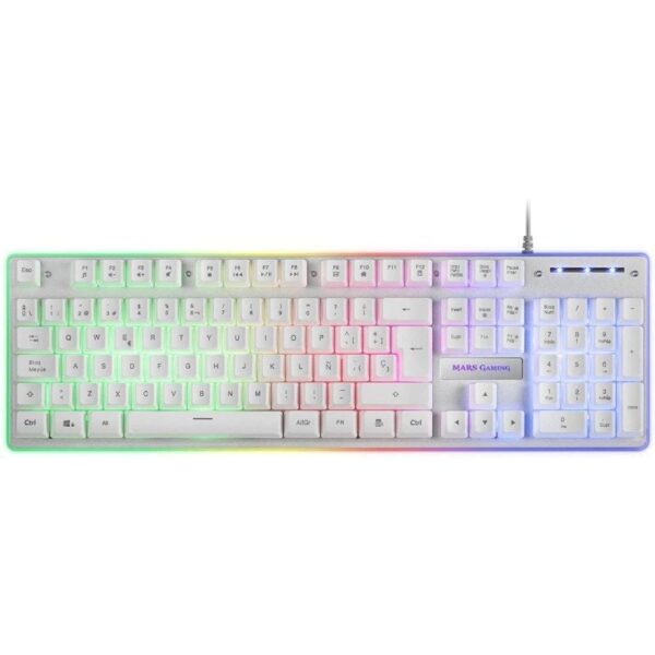 Pack Gaming Mars Gaming MCPX/ Teclado H-MECH  + Ratón Óptico + Alfombrilla/ Blanco - Imagen 2