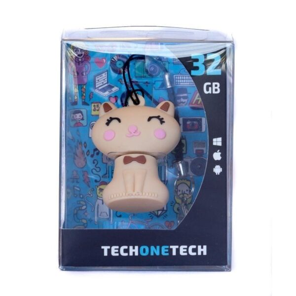 Pendrive 32GB Tech One Tech Gato Minimi USB 2.0 - Imagen 4