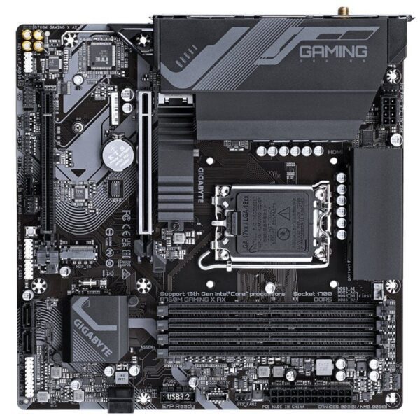 Placa Base Gigabyte B760M GAMING X AX Socket 1700/ Micro ATX - Imagen 4