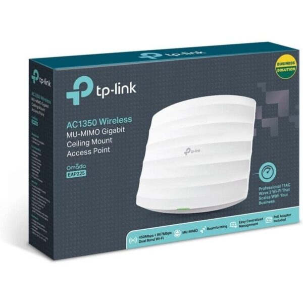 Punto de Acceso Inalámbrico TP-Link Omada EAP225 PoE 1317Mbps/ 2.4GHz 5GHz/ Antenas de 5dBi/ WiFi 802.11ac/n/b/g - Imagen 4