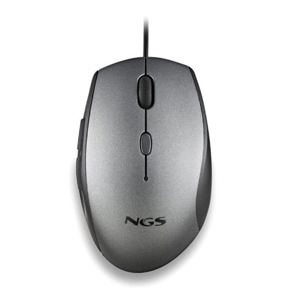 Ratón Ergonómico NGS Moth Gray/ Hasta 1600 DPI/ Gris - Imagen 2