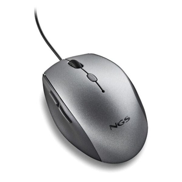 Ratón Ergonómico NGS Moth Gray/ Hasta 1600 DPI/ Gris - Imagen 4