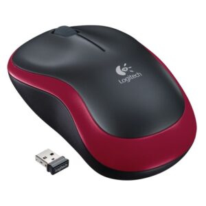 Ratón Inalámbrico Logitech M185/ Hasta 1000 DPI/ Rojo 5099206028845 910-002237 LOG-MOU M185 ROJO