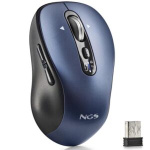 Ratón Inalámbrico por Bluetooth NGS Infinity-RB/ Batería recargable/ Hasta 3200 DPI/ Azul 8435430623673 INFINITY-RB NGS-MOU INFINITY-RB