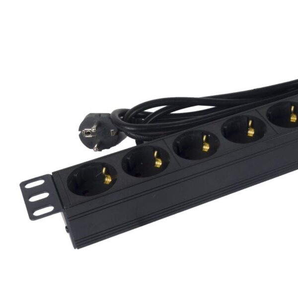 Regleta con Interruptor Phasak BNS 1518/ 8 Tomas de Corriente/ Cable 1.5m/ Negro - Imagen 4