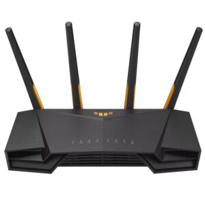 Router Gaming Inalámbrico Asus TUF AX4200/ WiFi 6/ 4200Mbps/ 2.4GHz 5GHz/ 4 Antenas/ WiFi 802.11ax/ac/n/a/ - n/b/g 4711081773160 90IG07Q0-MO3100 ASU-ROU TUF-AX4200