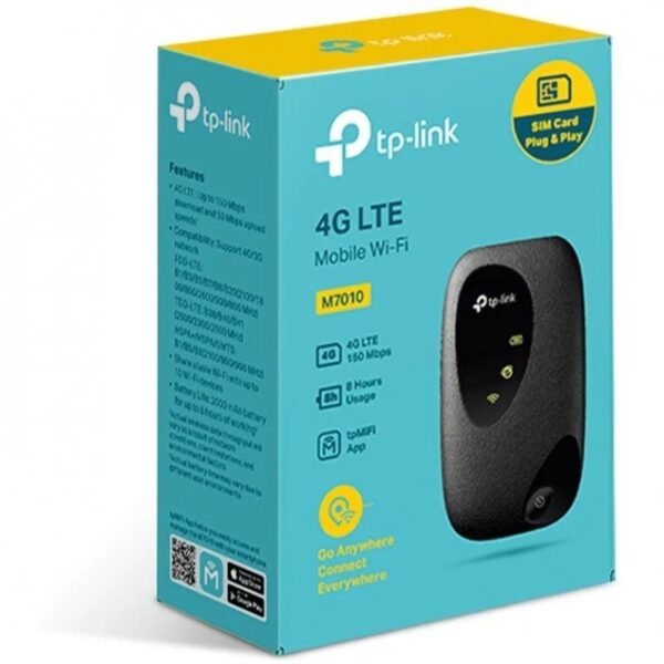 Router Inalámbrico 4G TP-Link M7010 300Mbps/ 2.4GHz/ 1 Antena/ WiFi 802.11b/g/n - Imagen 3