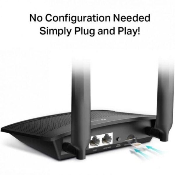 Router Inalámbrico 4G TP-Link TL-MR100 300Mbps/ 2.4GHz/ 2 Antenas/ WiFi 802.11b/g/n - Imagen 3