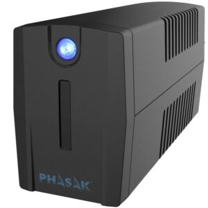 SAI Línea Interactiva Phasak Ottima 660 VA Interactive/ 660VA-360W/ 2 Salidas/ Formato Torre 5605922001866 PH 7266 PHK-SAI OTTIMA 660 VA INT