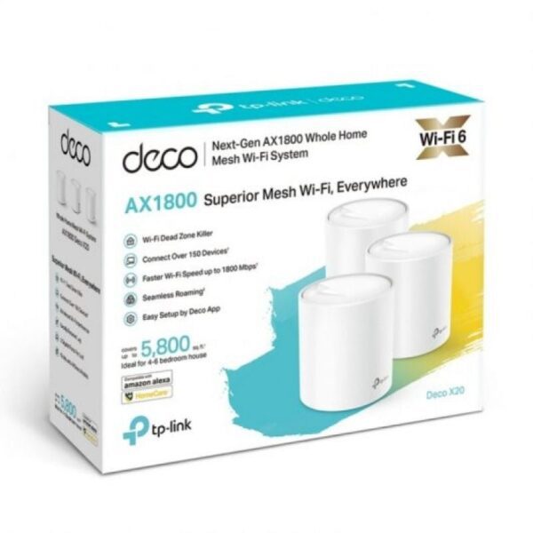 Sistema Mesh TP-Link Deco X20 1800Mbps/ 2.4GHz 5GHz/ Pack de 3 - Imagen 5