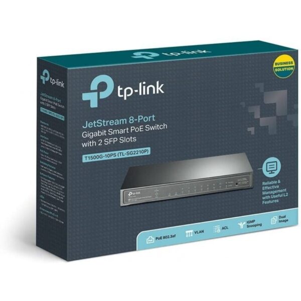 Switch TP-Link Smart Gigabit TL-SG2210P 10 Puertos/ RJ-45 10/100/1000 PoE/ SFP - Imagen 4