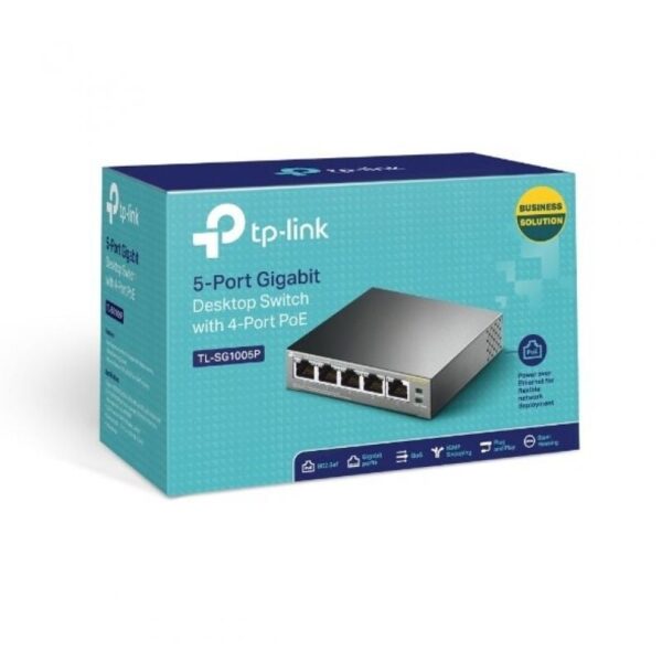 Switch TP-Link TL-SF1005P 5 Puertos/ RJ-45 10/100 PoE - Imagen 4