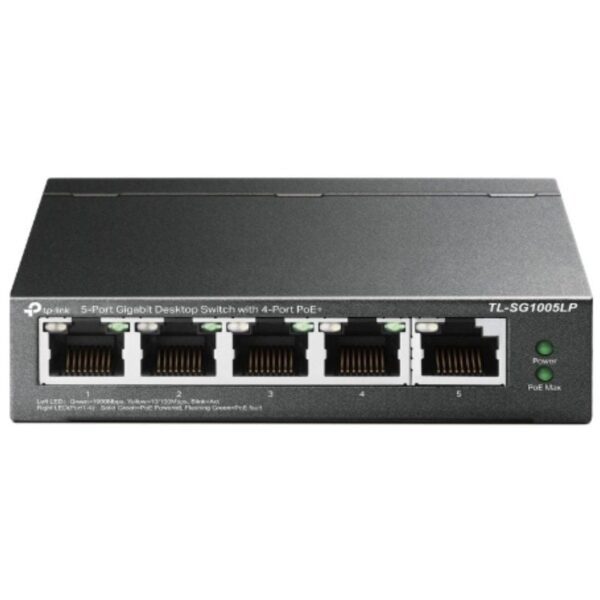 Switch TP-Link TL-SG1005LP 5 Puertos/ RJ-45 10/100/1000/ PoE 6935364052720 TL-SG1005LP TPL-SWITCH TL-SG1005LP