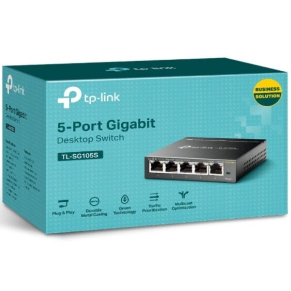 Switch TP-Link TL-SG105S 5 Puertos/ RJ-45 10/100/1000 - Imagen 4