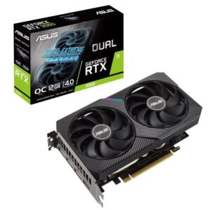 Tarjeta Gráfica Asus Dual GeForce RTX 3060 V2 OC Edition/ 12GB GDDR6 4711081309925 90YV0GB2-M0NA10 ASU-GF RTX3060 D V2 OC 12G