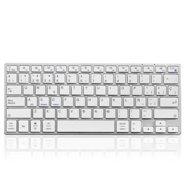 Teclado Compacto Inalámbrico por Bluetooth Subblim Advance Compact/ Plata 8436586740078 SUB-KB-3ADC200 SUB-TEC 3ADC200