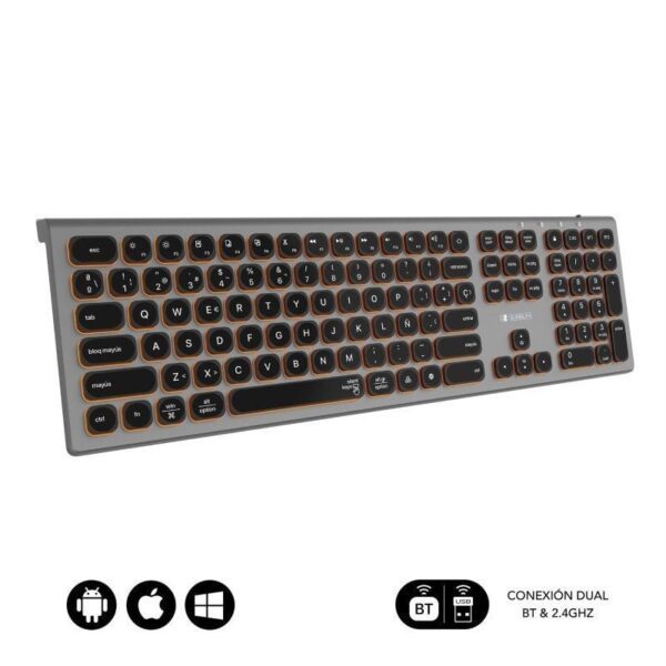 Teclado Inalámbrico Subblim Master/ Gris y Negro 8436586742669 SUBKB-3MIE310 SUB-TEC MASTER GY BK