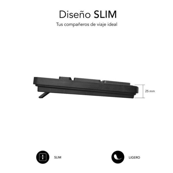 Teclado Subblim Business Slim Silencioso/ Negro - Imagen 2