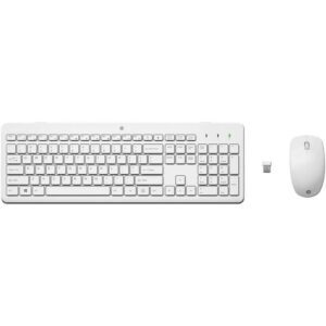 Teclado y Ratón Inalámbricos HP 230/ Blancos 195908430889 3L1F0AA HPA-TEC SET HP 230 WH