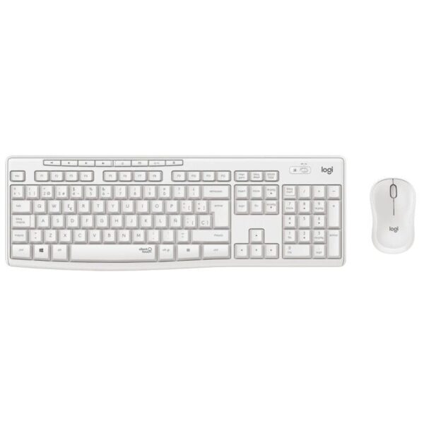 Teclado y Ratón Inalámbricos Logitech Silent Touch MK295/ Blanco 5099206092570 920-009822 LOG-TEC SET 920-009822