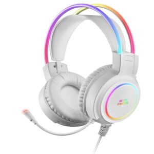 Auriculares Gaming con Micrófono Mars Gaming MHRGB/ Jack 3.5/ Blancos 8437023094082 MHRGBW TAC-AUR MHRGB WH