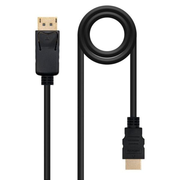 Cable Conversor Nanocable 10.15.4301-L150/ Displayport Macho - HDMI Macho/ 1.5m/ Negro - Imagen 2