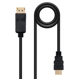 Cable Conversor Nanocable 10.15.4303/ DisplayPort Macho - HDMI Macho/ 3m/ Negro 8433281008656 10.15.4303 NAN-CAB 10 15 4303