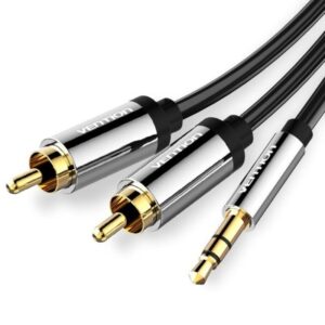 Cable Estéreo Vention BCFBD/ Jack 3.5 Macho - 2x RCA Macho/ 50cm/ Negro 6922794734333 BCFBD VEN-CAB BCFBD