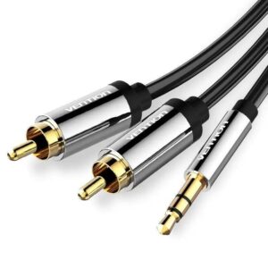 Cable Estéreo Vention BCFBG/ Jack 3.5 Macho - 2x RCA Macho/ 1.5m/ Negro 6922794734357 BCFBG VEN-CAB BCFBG