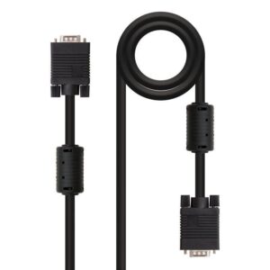 Cable SVGA Nanocable 10.15.0102/ VGA Macho - VGA Macho/ 1.8m/ Negro 8433281000612 10.15.0102 NAN-CAB 10 15 0102