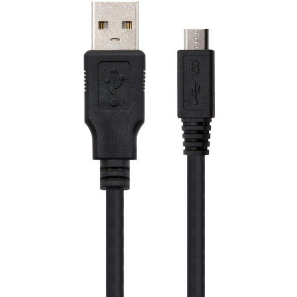 Cable USB 2.0 Nanocable 10.01.0503/ USB Macho - MicroUSB Macho/ 3m/ Negro - Imagen 3