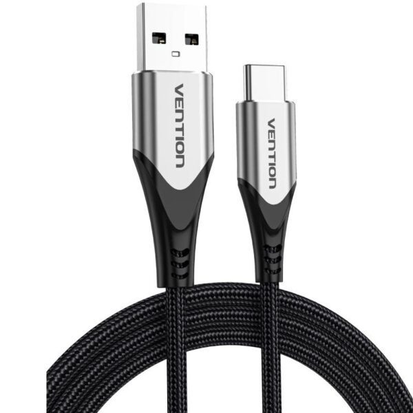 Cable USB 2.0 Tipo-C Vention CODHH/ USB Macho - USB Tipo-C Macho/ Hasta 60W/ 480Mbps/ 2m/ Gris - Imagen 2