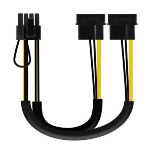 Cable de Alimentación Tarjeta Gráfica Nanocable 10.19.1201/ 2x Molex Macho - 6+2 PIN Macho/ 20cm 8433281006072 10.19.1201 NAN-CAB 10.19.1201