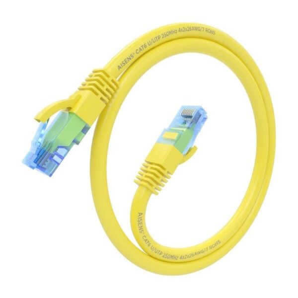 Cable de Red RJ45 AWG26 CCA UTP Aisens A135-0835 Cat.6/ 2m/ Amarillo - Imagen 2