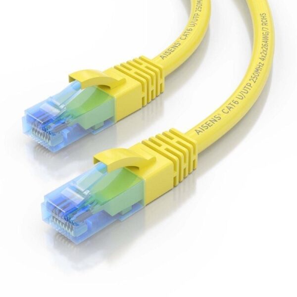 Cable de Red RJ45 AWG26 CCA UTP Aisens A135-0835 Cat.6/ 2m/ Amarillo - Imagen 3