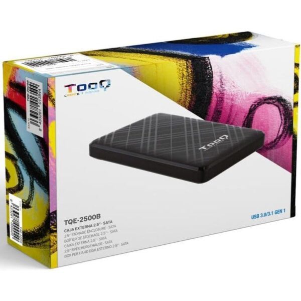 Caja Externa para Disco Duro de 2.5" TooQ TQE-2500B/ USB 3.1/ Sin Tornillos - Imagen 5