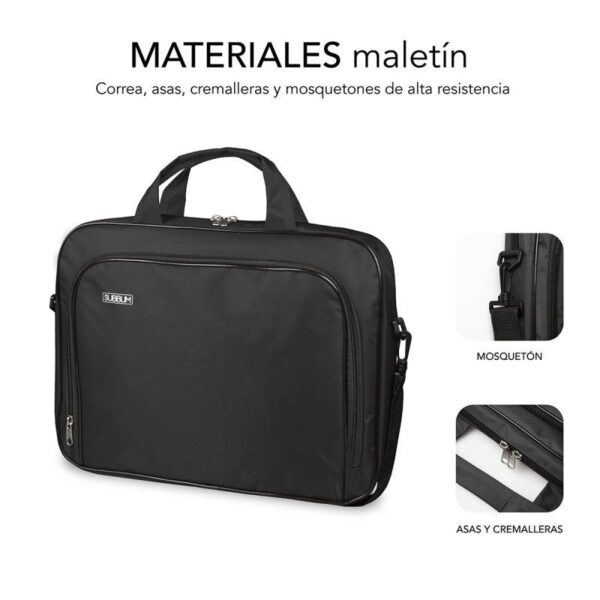 Maletín Subblim Oxford para Portátiles hasta 16"/ Negro - Imagen 3