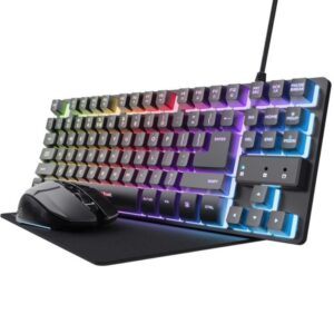 Pack Gaming Trust Gaming GXT 794/ Teclado RGB + Ratón RGB + Alfombrilla 8713439252279 25227 TRU-PACK GXT 794