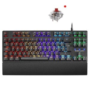 Teclado Gaming Mecánico Mars Gaming MKXTKLRES/ Switch Rojo 4718009158504 MKXTKLRES TAC-TEC MKXTKLRES