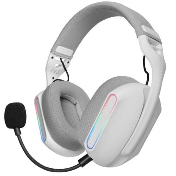 Auriculares Gaming Inalámbricos con Micrófono Mars Gaming MHWPRO/ Jack 3.5/ Bluetooth/ Blancos - Imagen 2