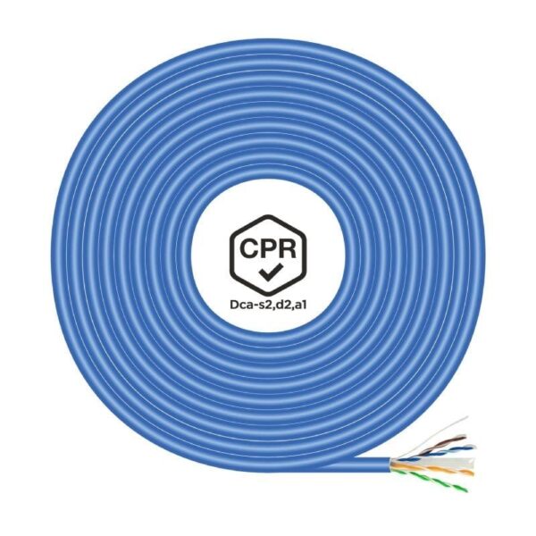 Bobina de Cable RJ45 UTP AWG24 LSZH CPR Dca Aisens A135-0663 Cat.6/ 305m/ Azul - Imagen 2