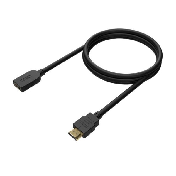 Cable Alargador HDMI Aisens A120-0544/ HDMI Macho - HDMI Hembra/ Hasta 10W/ 2250Mbps/ 1m/ Negro - Imagen 2