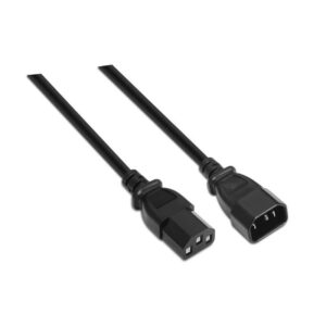 Cable Alargador de Alimentación CPU Aisens A132-0171/ IEC C13 Hembra - IEC C14 Macho/ Hasta 1500W/ 1.5m/ Negro 8436574701708 A132-0171 AIS-CAB A132-0171