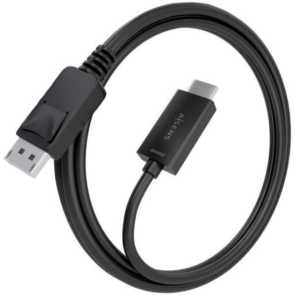 Cable Conversor Aisens A125-0894/ DisplayPort Macho - HDMI 4K Macho/ 2m/ Negro - Imagen 2