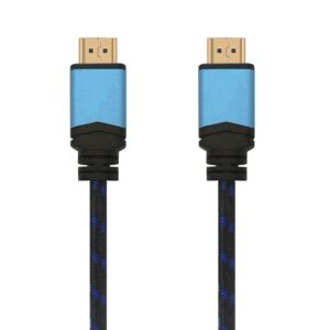 Cable HDMI 2.0 4K Aisens A120-0359/ HDMI Macho - HDMI Macho/ Hasta 10W/ 2250Mbps/ 5m/ Negro y Azul 8436574703641 A120-0359 AIS-CAB A120-0359