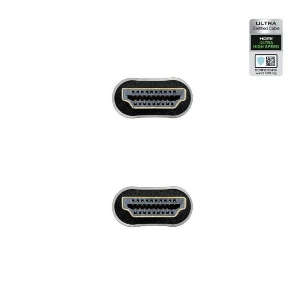 Cable HDMI 2.1 8K Nanocable 10.15.8101-L150/ HDMI Macho - HDMI Macho/ 1.5m/ Certificado/ Negro - Imagen 3