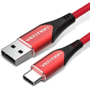 Cable USB 2.0 Tipo-C Vention CODRG/ USB Tipo-C Macho - USB Macho/ 480Mbps/ 1.5m/ Rojo 6922794747104 CODRG VEN-CAB CODRG