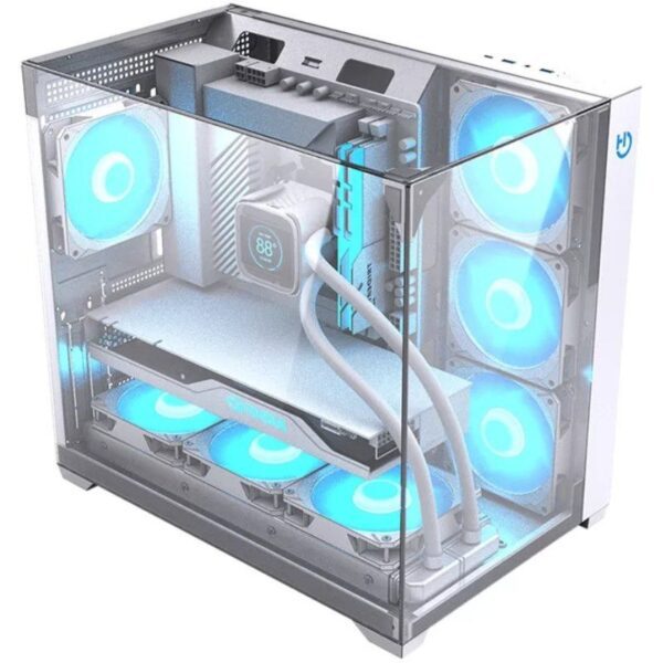 Caja Gaming Semitorre Hiditec SKY/ Blanco - Imagen 2