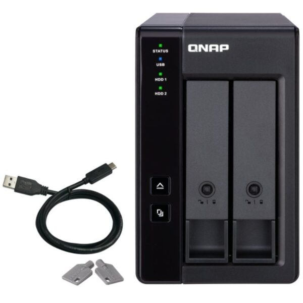 DAS QNAP TR-002/ 2 Bahías 3.5"- 2.5"/ Formato Torre 4713213515310 TR-002 QNAP-DAS TR-002